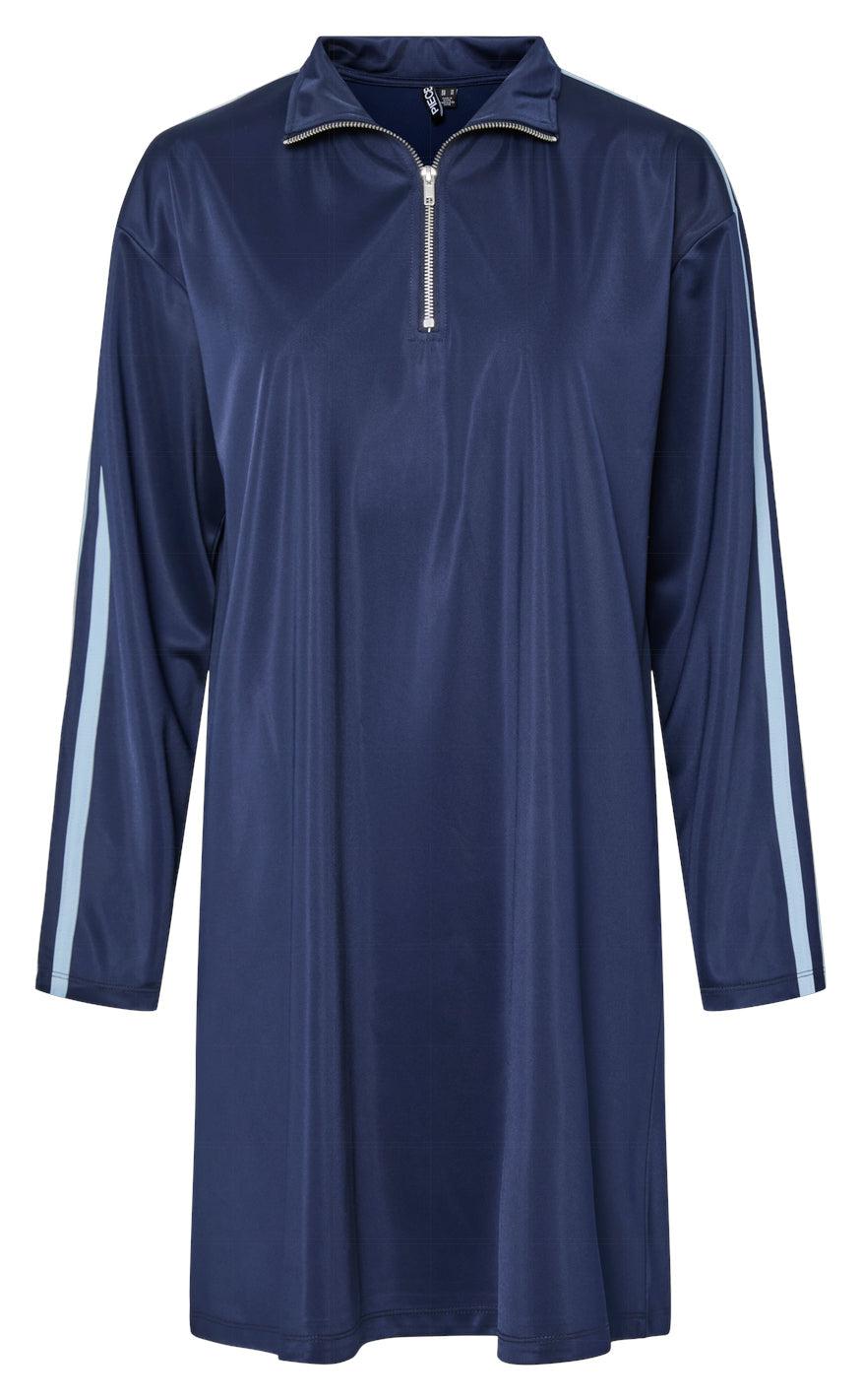 Pieces Kjole Grace Maritime Blue Cashmere Blue Stripe