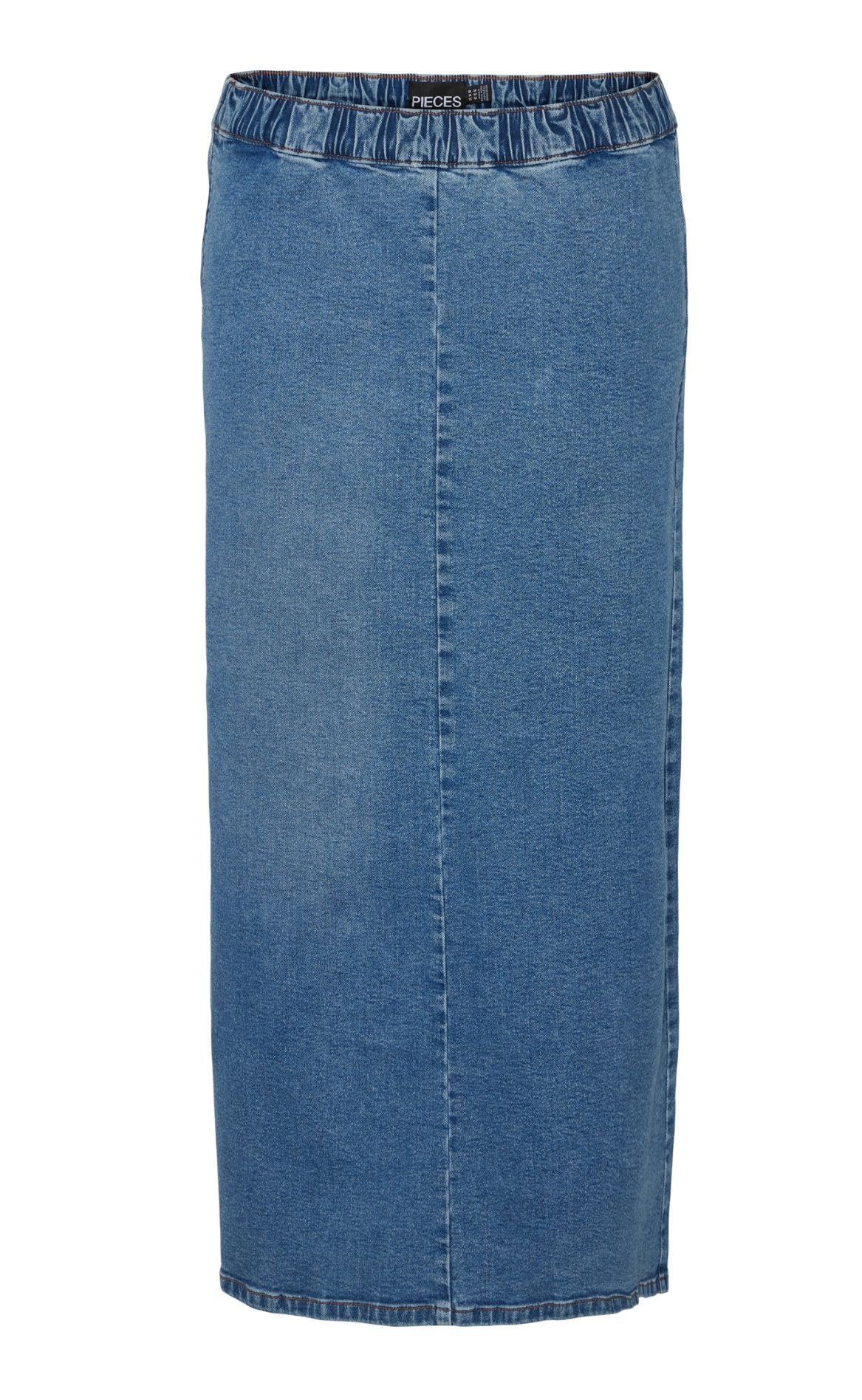 Pieces Nederdel Ginny Midi Denim Medium Blue Denim