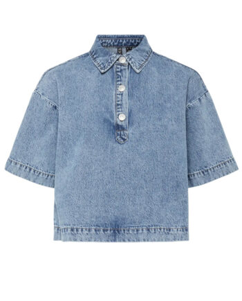 Pieces Skjorte Kenya Medium Blue Denim