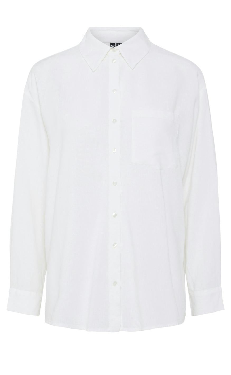 Pieces Skjorte Pia Bright White