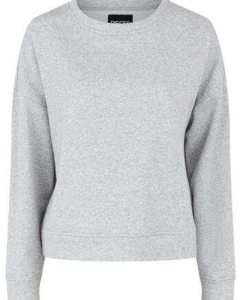 Pieces Sweatshirt Chilli Light Grey Melange