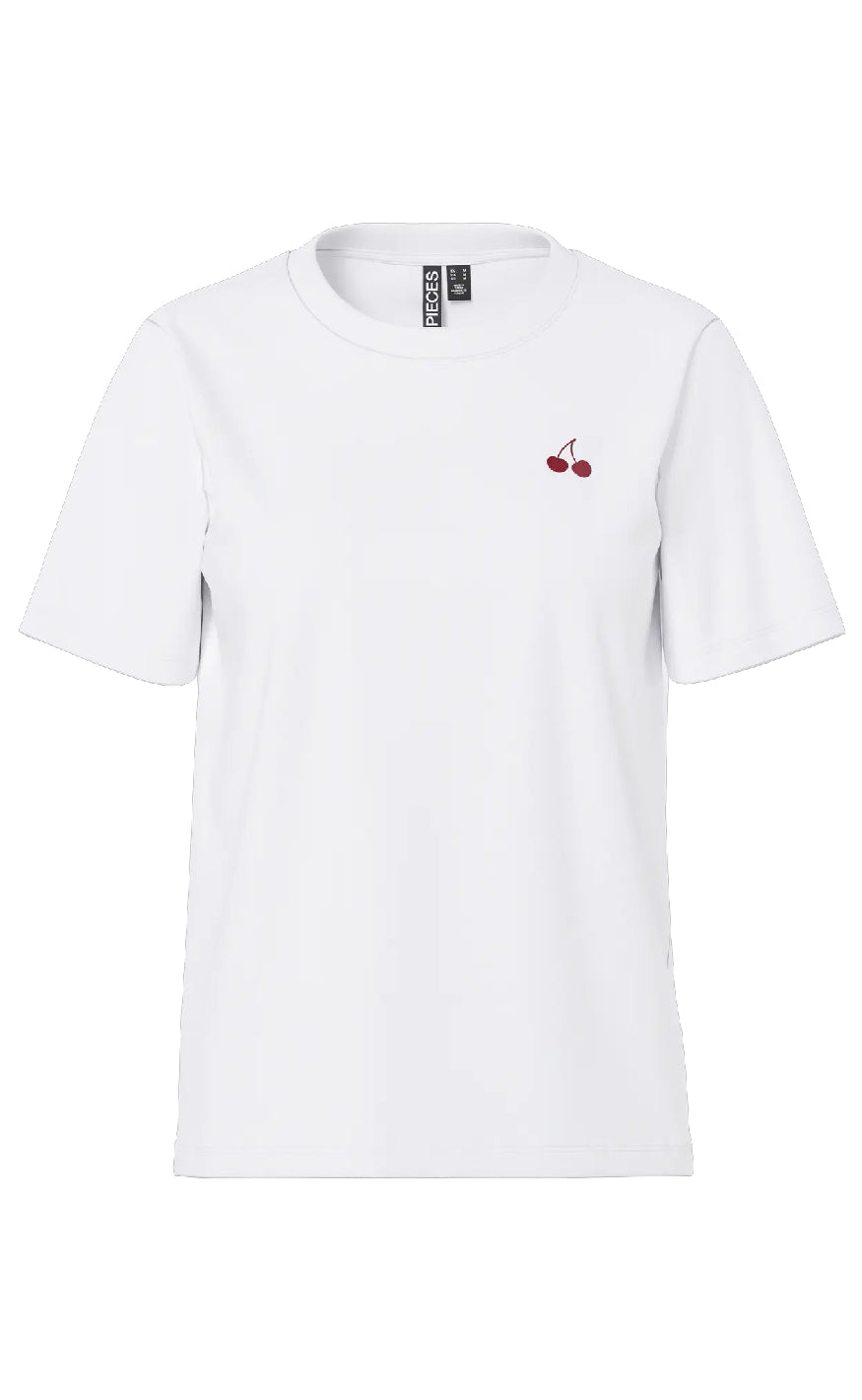 Pieces -shirt Ria Ss Bright White Option