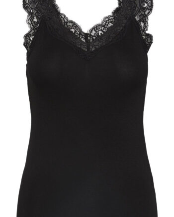 Pieces Top Barbera Black