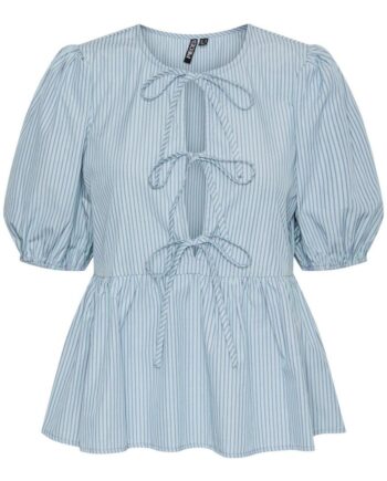 Pieces Top Holly Tie Dusty Mint