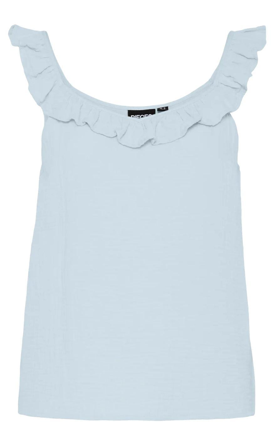 Pieces Top Sastina Cashmere Blue