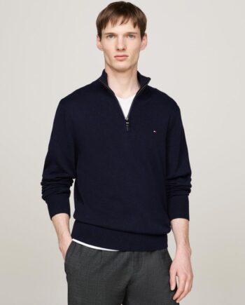 Pima Org Ctn Cashmere Zip Mock