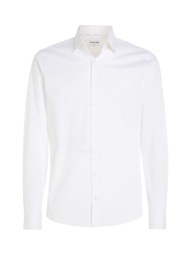 Poplin Stretch Slim Shirt