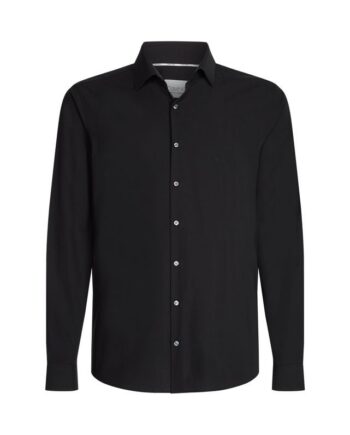 Poplin Stretch Slim Shirt
