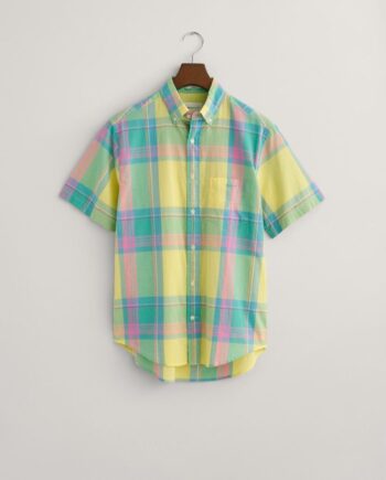 Reg Colorful Madras Ss Shirt