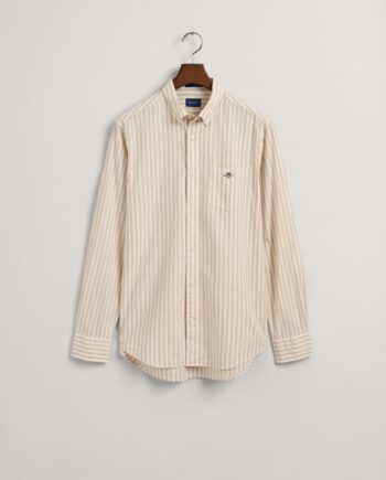 Reg Cotton Linen Stripe Shirt