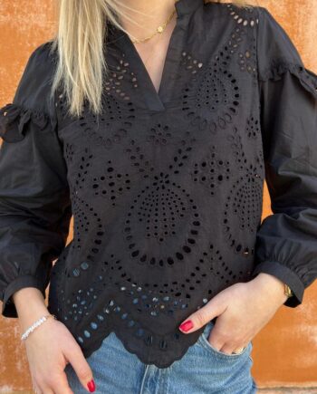 Say Ina Copenhagen Bluse Benedicte Black