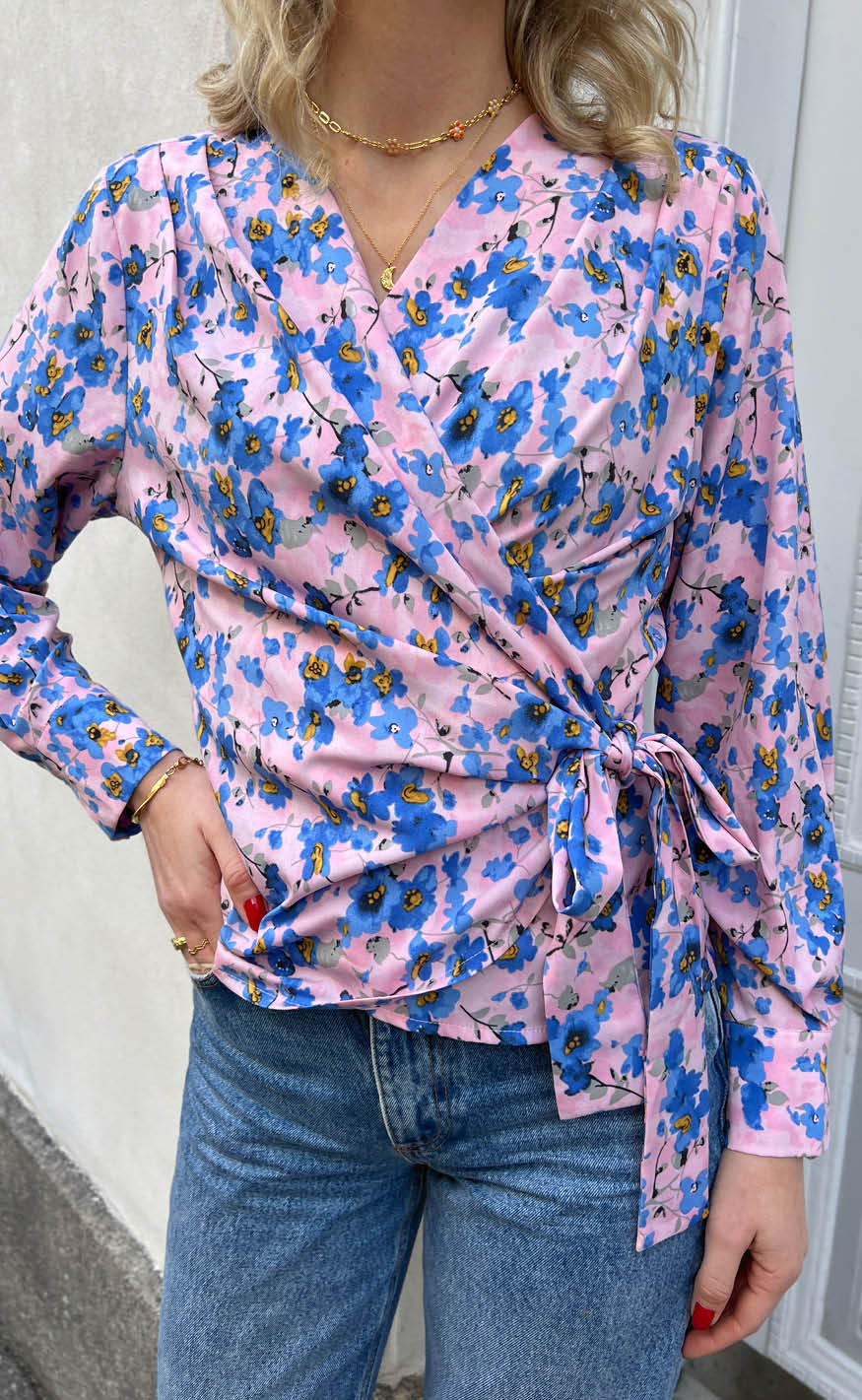 Say Ina Copenhagen Bluse Josse Blue Flower