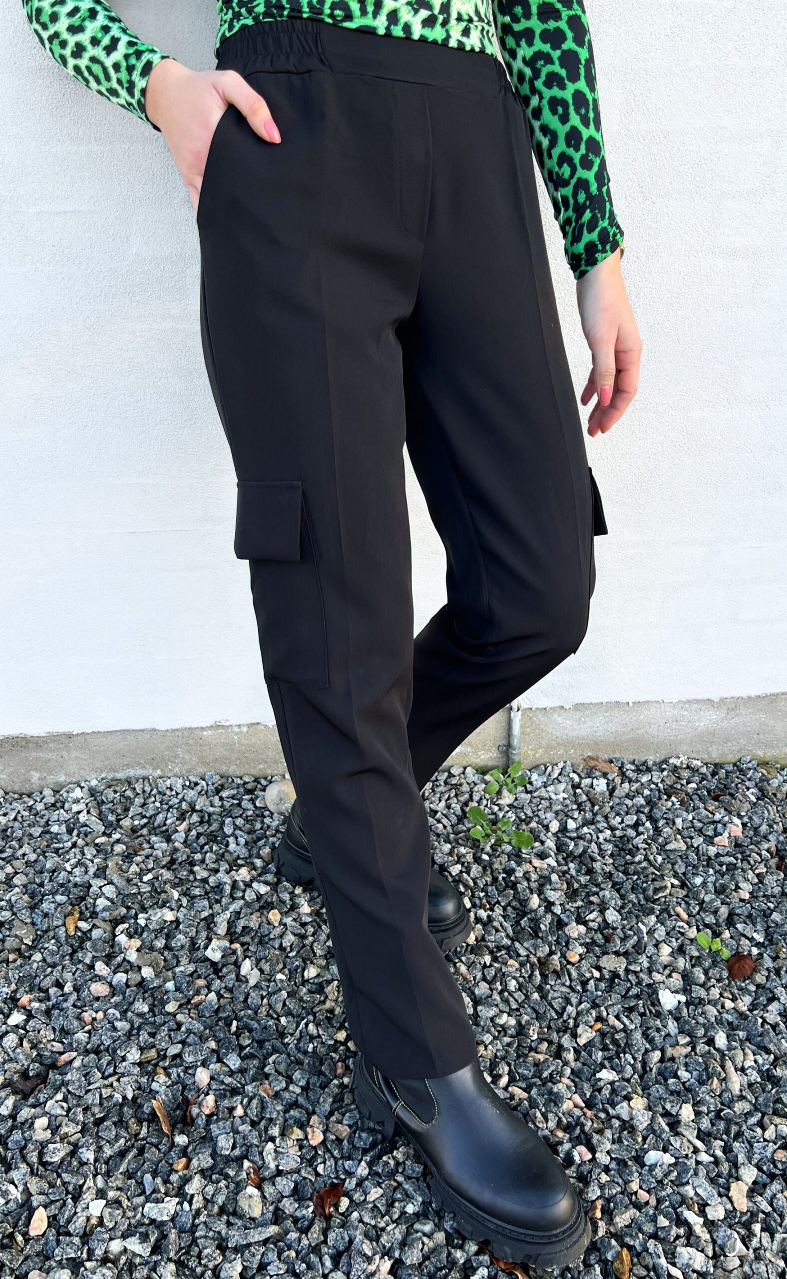 Say Ina Copenhagen Bukser Caroline Cargo Black