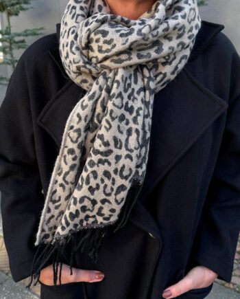 Say Ina Copenhagen Halstørklæde Ariana Beige Leopard