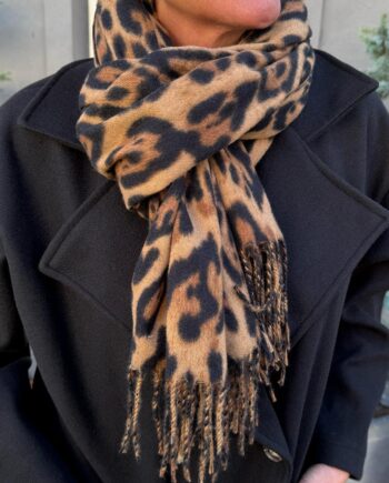 Say Ina Copenhagen Halstørklæde Bianca Leopard
