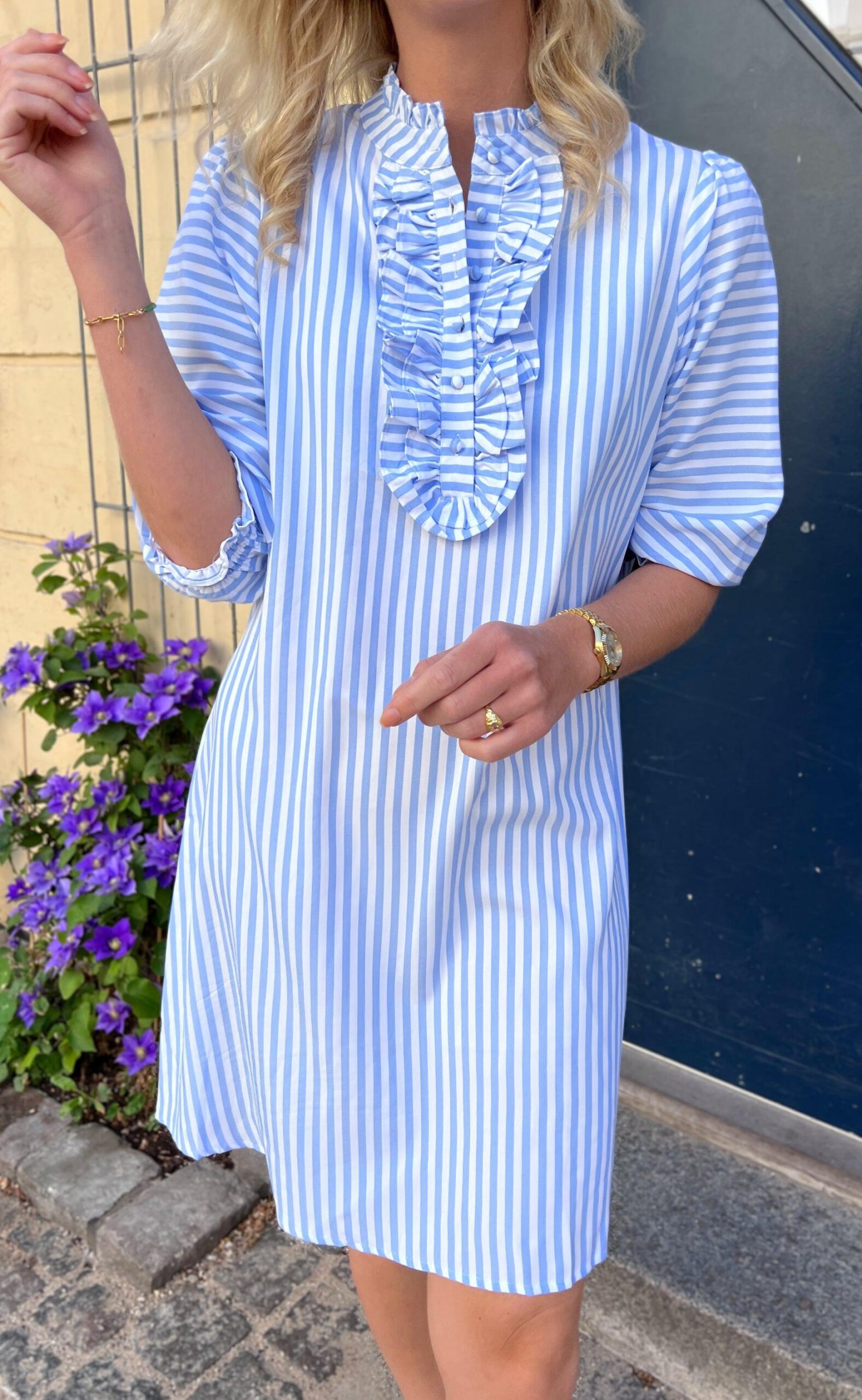 Say Ina Copenhagen Kjole Camilla Blue White Stripe
