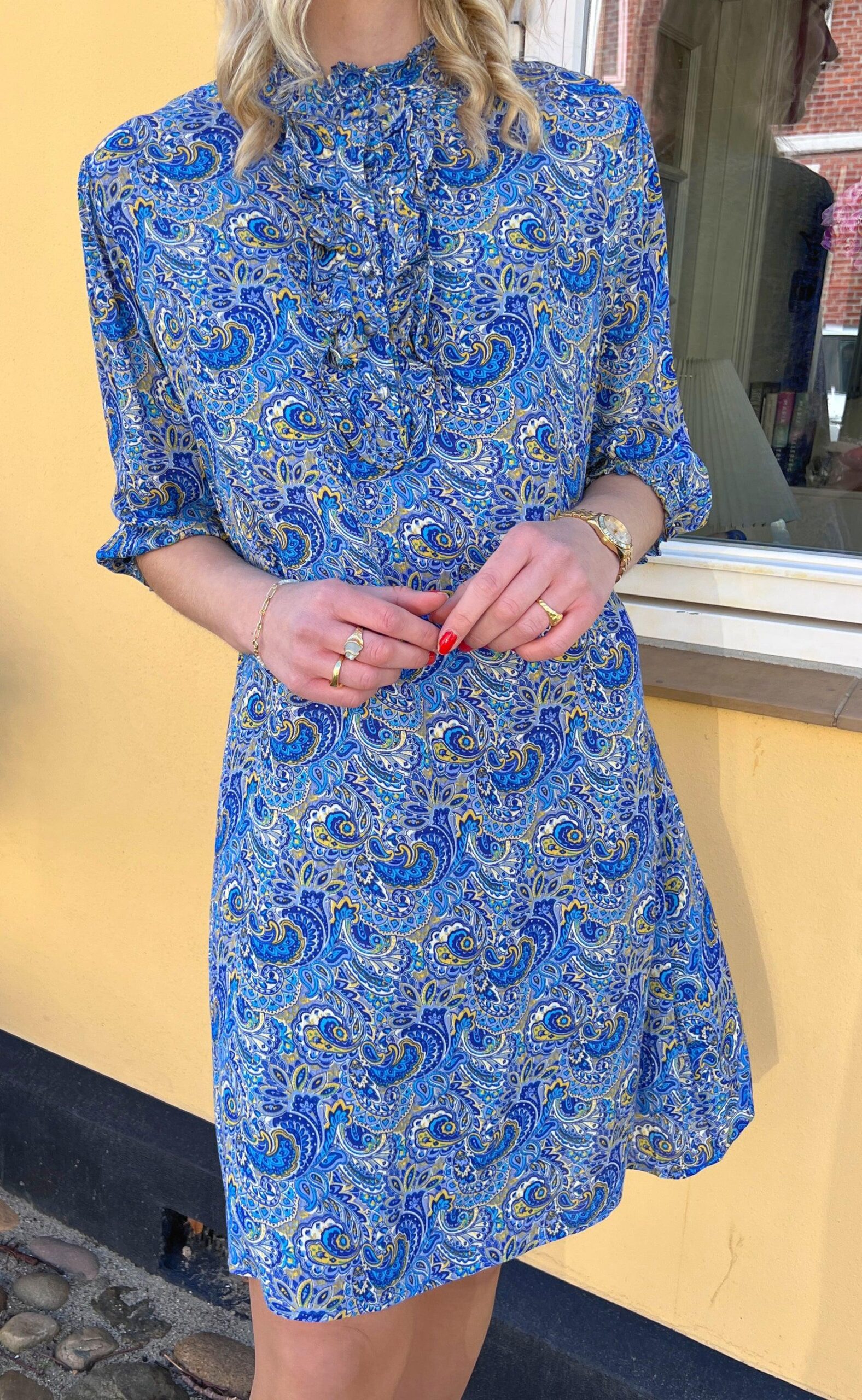 Say Ina Copenhagen Kjole Camilla New Blue Paisley