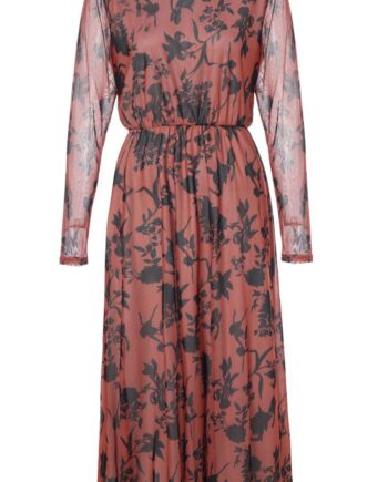 Say Ina Copenhagen Kjole Claura Brown Leaf