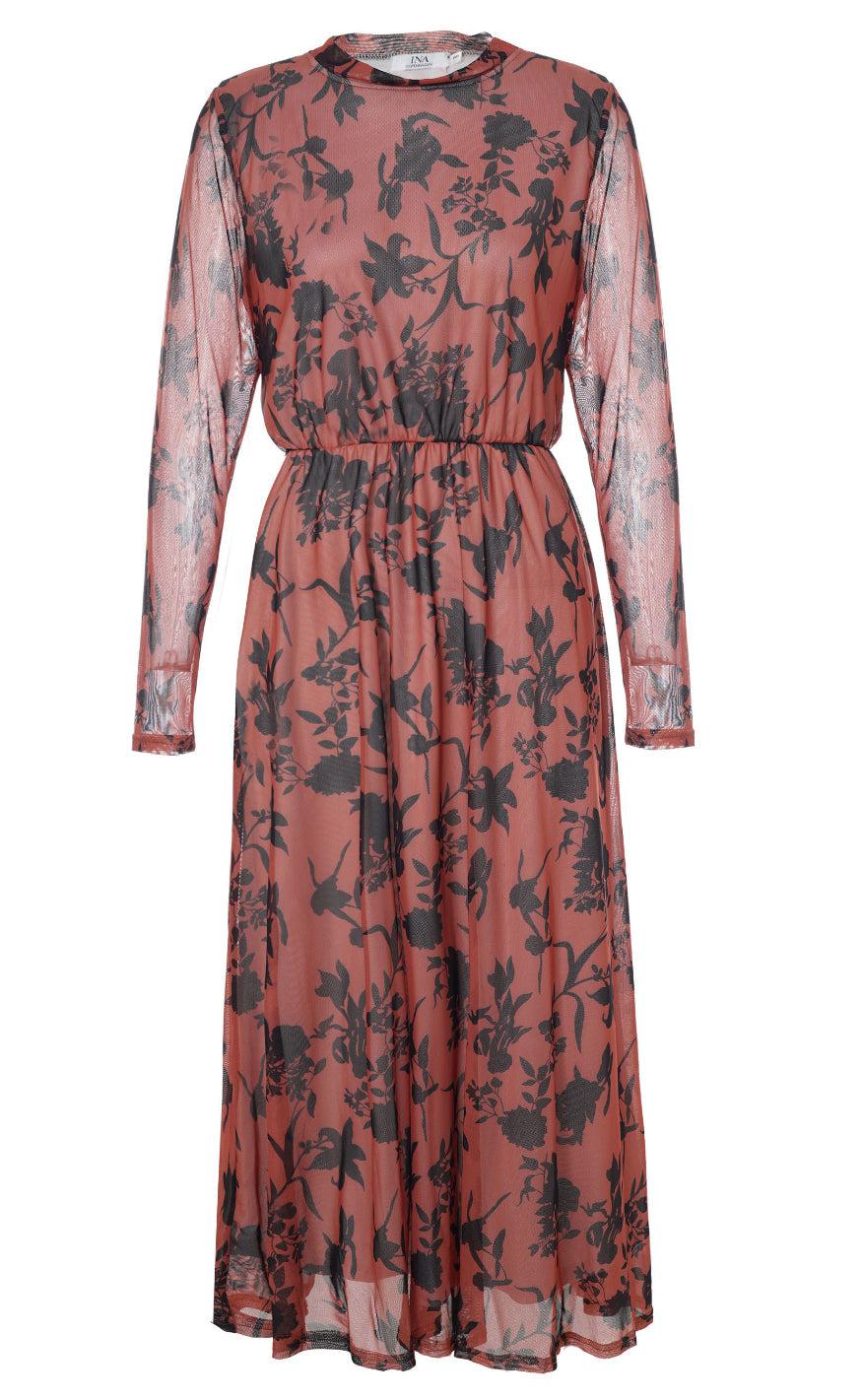Say Ina Copenhagen Kjole Claura Brown Leaf