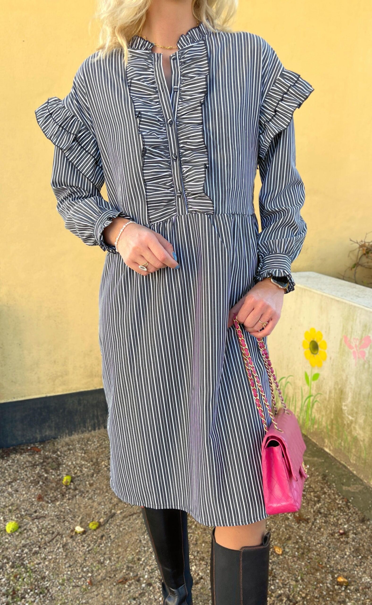 Say Ina Copenhagen Kjole Emilie Black Striped
