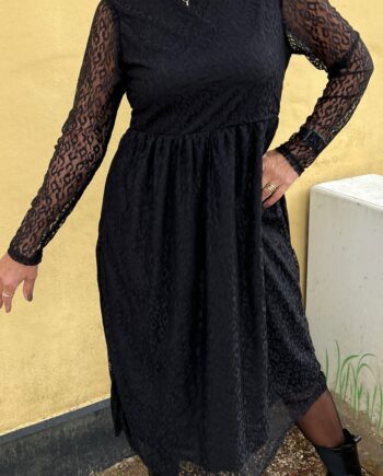 Say Ina Copenhagen Kjole Liva Black Leopard Lace