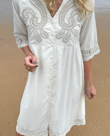 Say Ina Copenhagen Kjole Talia Bright Embroidery