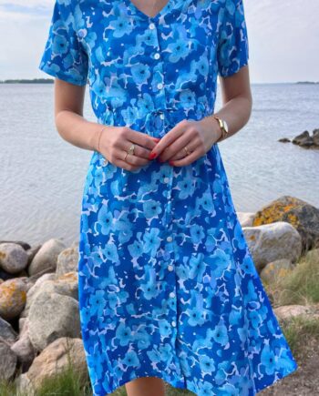 Say Ina Copenhagen Kjole Victoria Blue Flower