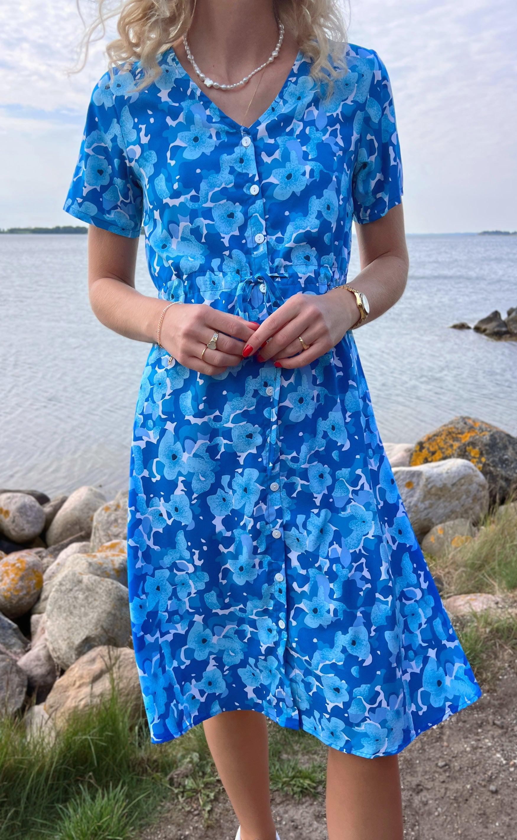 Say Ina Copenhagen Kjole Victoria Blue Flower