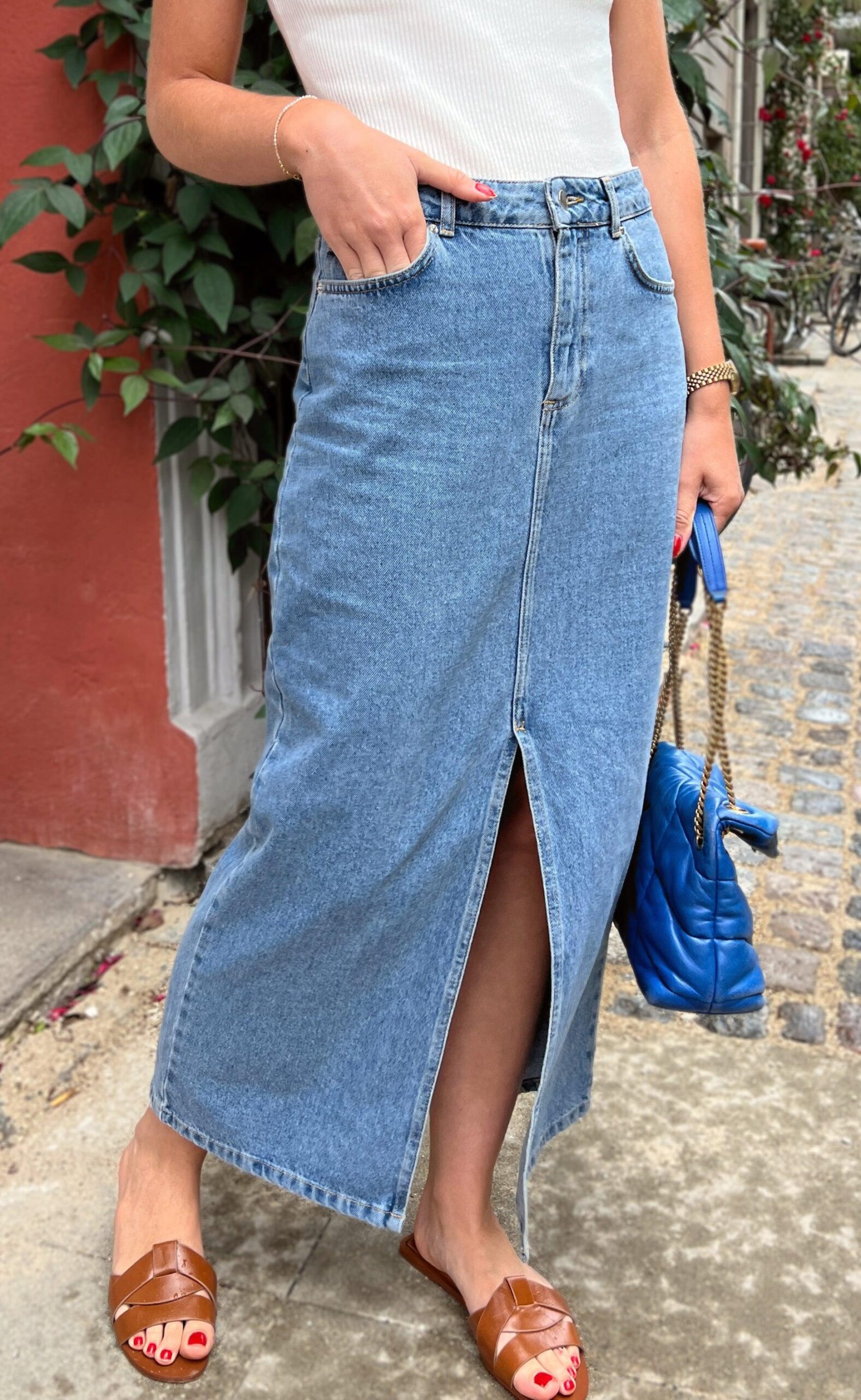 Say Ina Copenhagen Nederdel Daisy Denim Blue