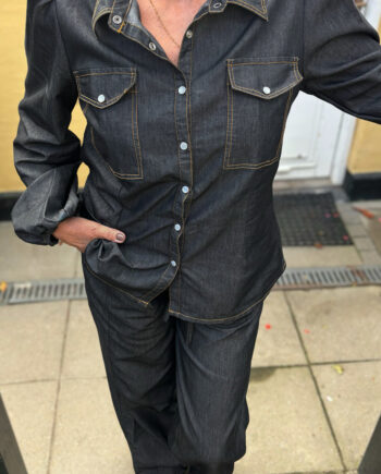 Say Ina Copenhagen Skjorte Detia Ls Black Denim