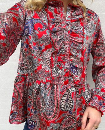 Say Ina Copenhagen Skjorte Evie Red Paisley