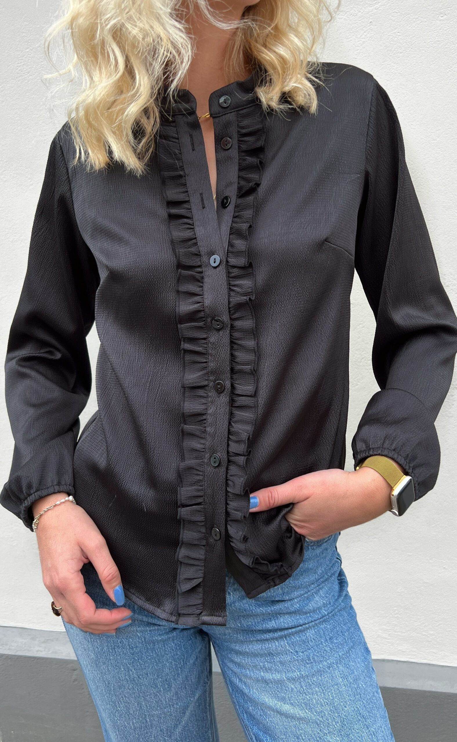Say Ina Copenhagen Skjorte Florina Shiny Black