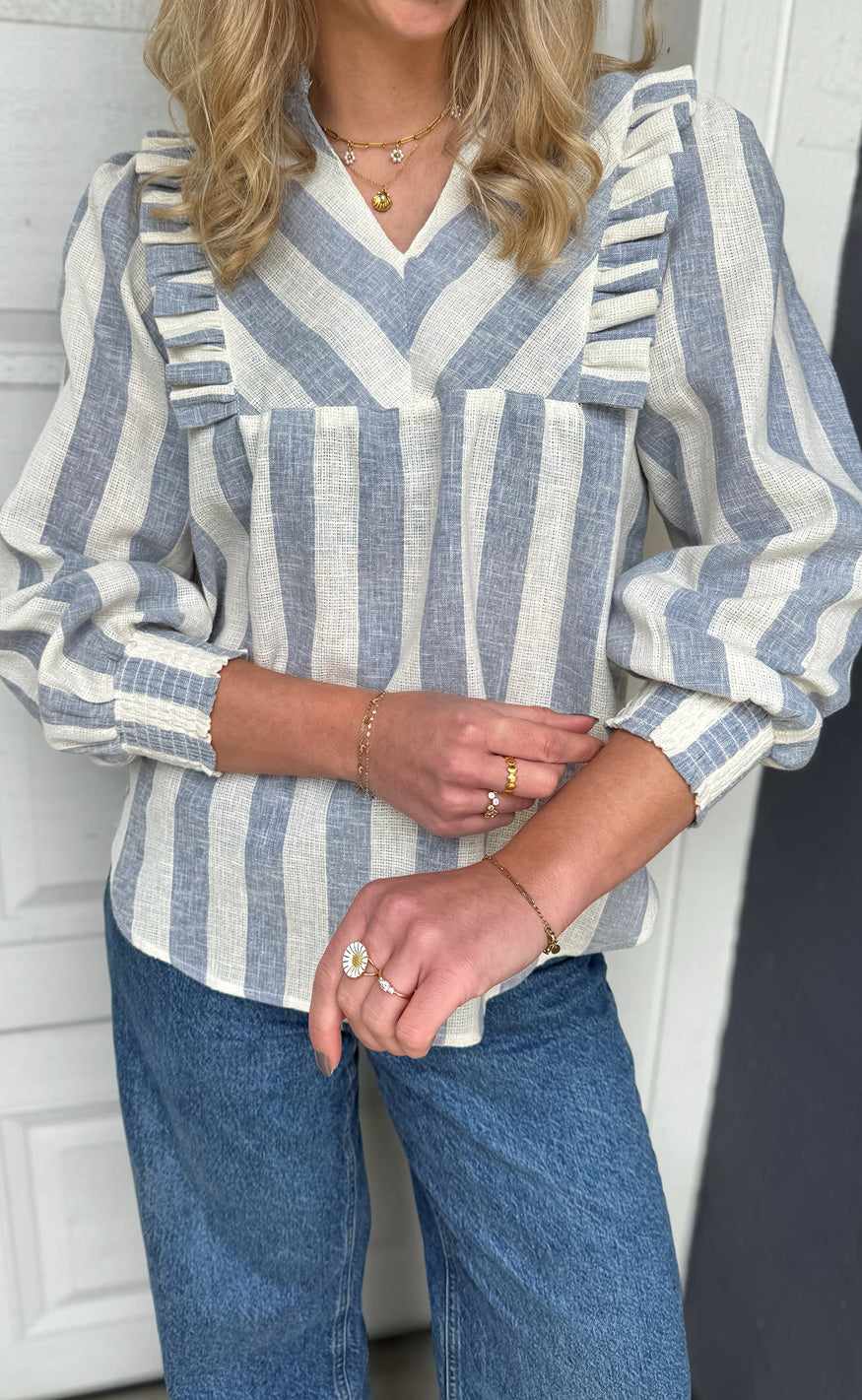 Say Ina Copenhagen Skjorte Sasha Blue Striped