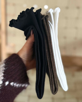 Say Ina Copenhagen Strømper Alina  -pack Brown  Black   White