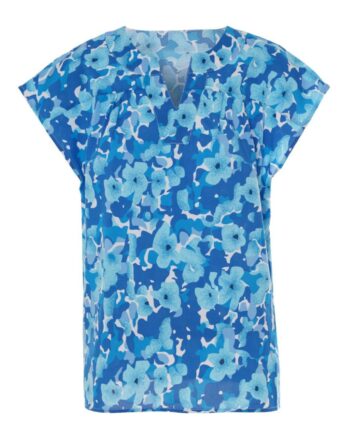 Say Ina Copenhagen Top Amelia Blue Flower