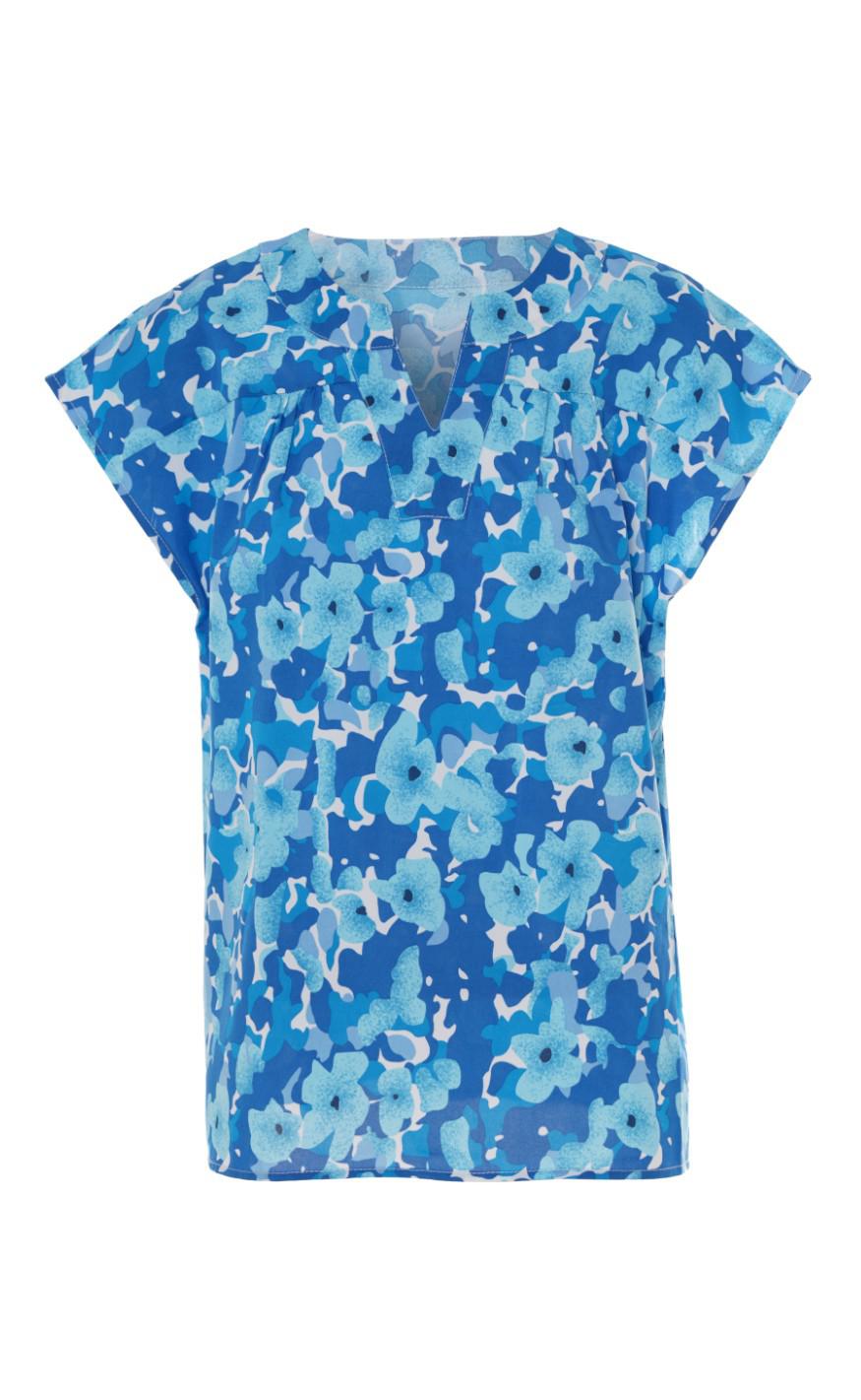 Say Ina Copenhagen Top Amelia Blue Flower