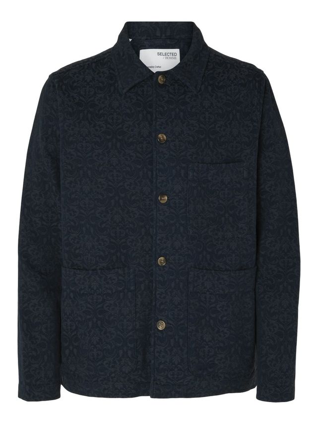 Slh-jason Overshirt Ls Jacquard