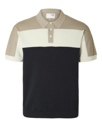 Slhmattis Ss Knit Block Polo