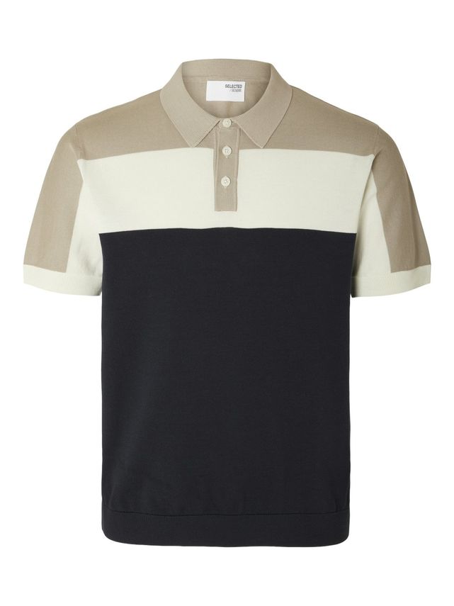 Slhmattis Ss Knit Block Polo