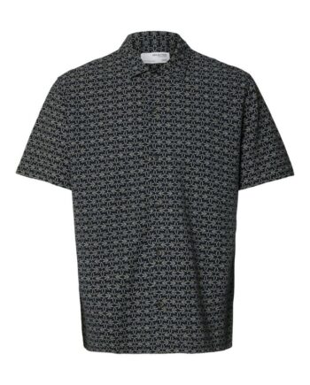 Slhreg-mix Shirt Ss Classic Camp