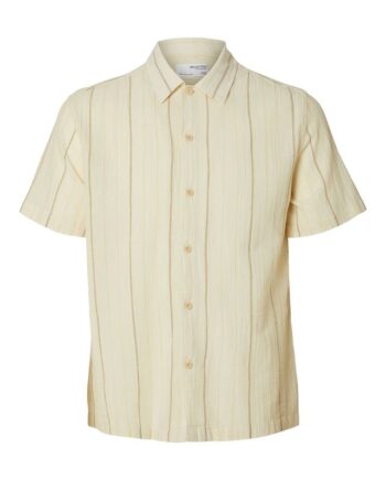 Slhreg-mix Shirt Ss Classic Camp