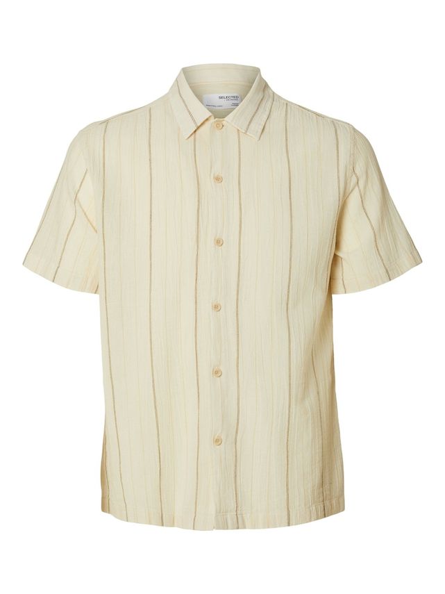 Slhreg-mix Shirt Ss Classic Camp