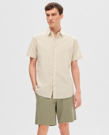 Slhreg-new Linen Shirt Ss Noos