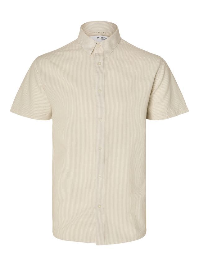 Slhreg-new Linen Shirt Ss Noos