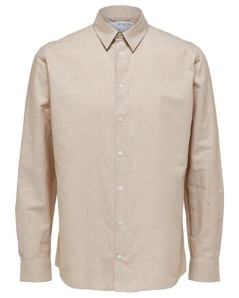 Slhregnew-linen Shirt Ls Classic