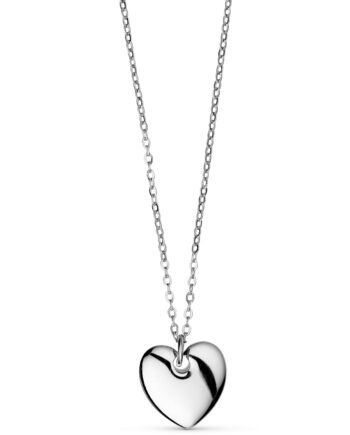 Smykkeli Copenhagen Halskæde Houston Heart Silver Colour