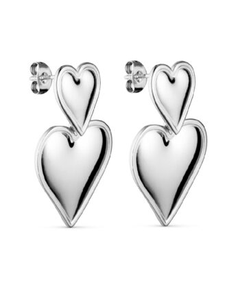 Smykkeli Copenhagen øreringe Marseille Heart Silver Colour