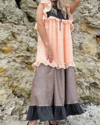 Stories From The Atelier Kjole My Waves Multi Colour Brown