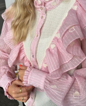 Stories From The Atelier Skjorte Paradise Rosa White