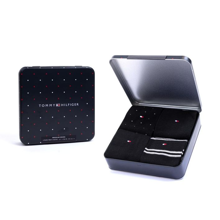 Th Men Sock 4p Tin Giftbox Stripe